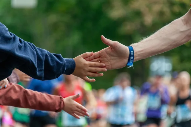 hands, marathon, gesture, running, spectators, bystanders, encouragement, motivation, cheering, motivation, motivation, motivation, motivation, motivation. Nonprofit content examples other organizations have used well
